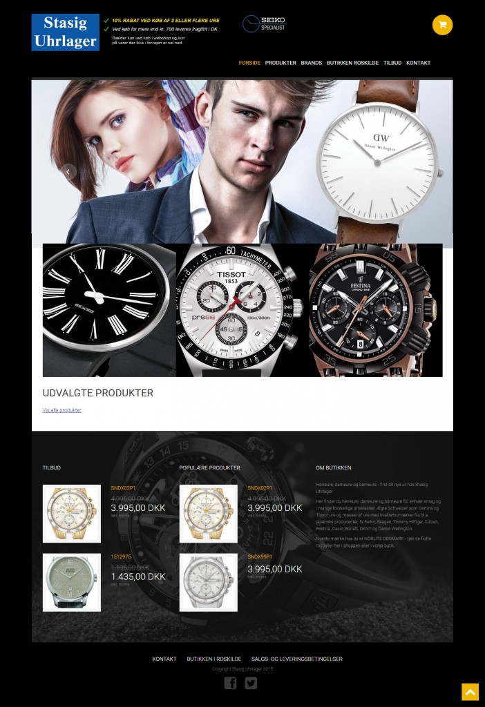 woocommerce webshop til Stasig Uhrlager