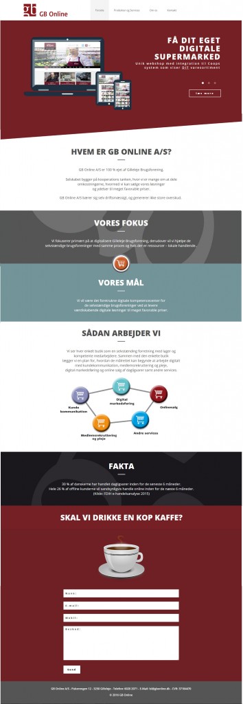 Wordpress website til GB Online