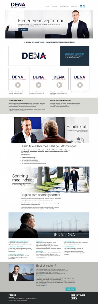 Wordpress hjemmeside til Dena