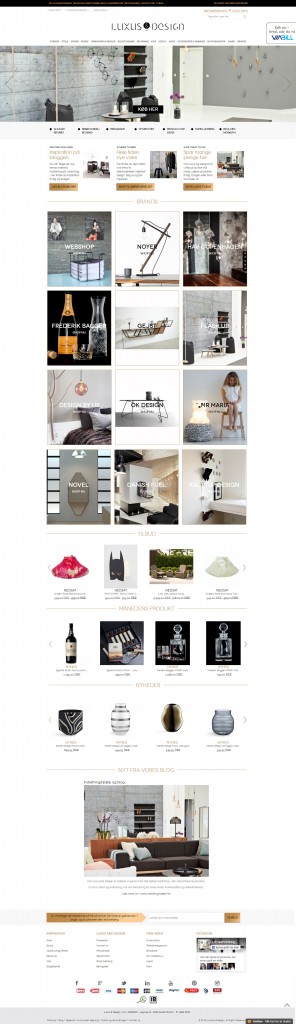 Magento webshop til Luxusanddesign.com