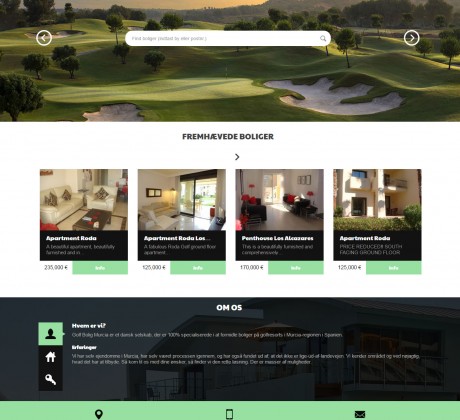Wordpress website til Golfbolig Murcia