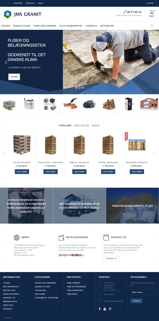 Prestashop til jmsgranit.dk