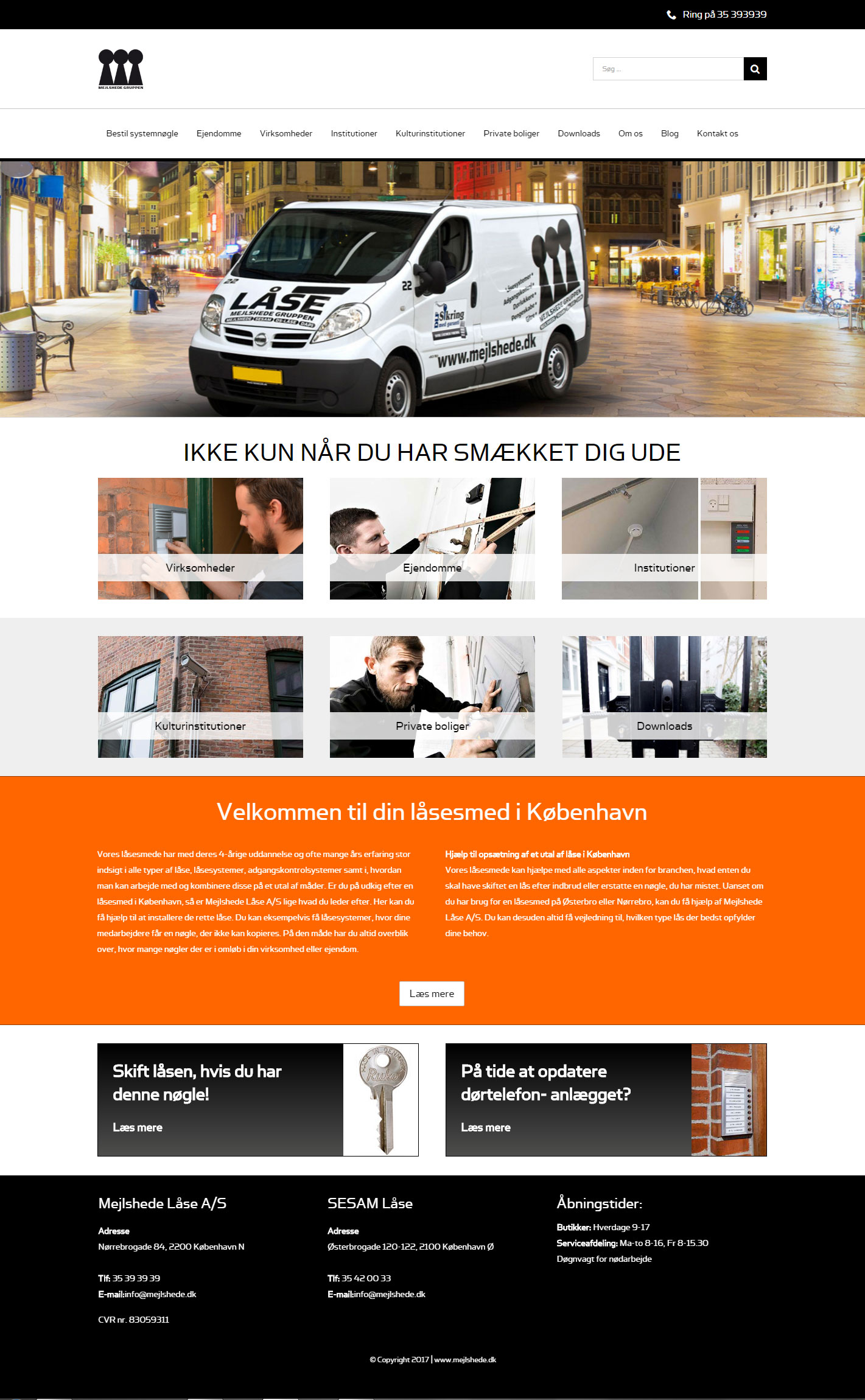 wordpress website til mejlshede.dk