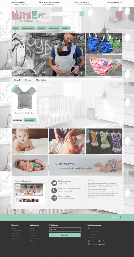 Prestashop til minie.dk